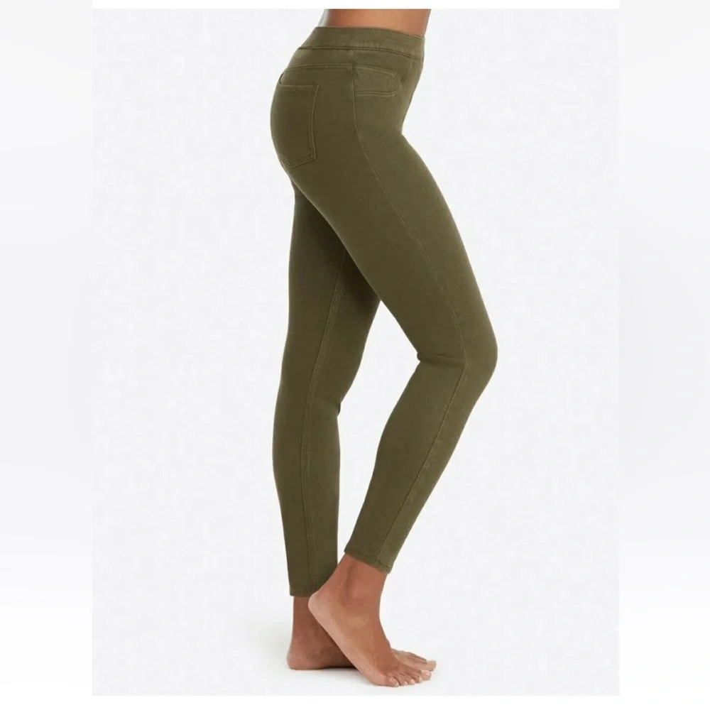 Spanx Olive Green Jeanish Ankle Jegging Size Small - Picture 15 of 15